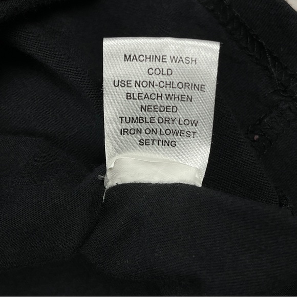 PLAYBOY by PACSUN black cotton t-shirt with neon green trim and logo, size L - Picture 12 of 12